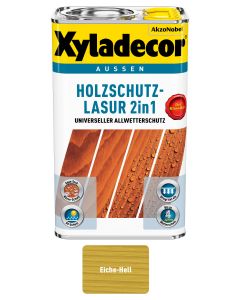 Xyladecor Holzschutz-Lasur 2 in 1 Eiche Hell