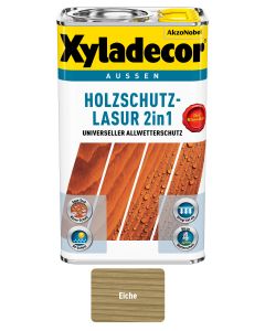 Xyladecor Holzschutz-Lasur 2 in 1 Eiche