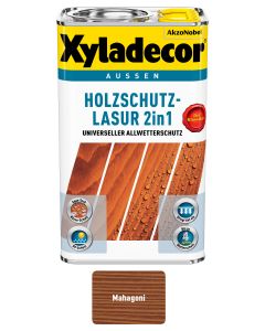 Xyladecor Holzschutz-Lasur 2 in 1 Mahagoni