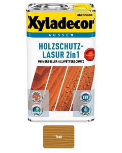 Xyladecor Holzschutz-Lasur 2 in 1 Teak
