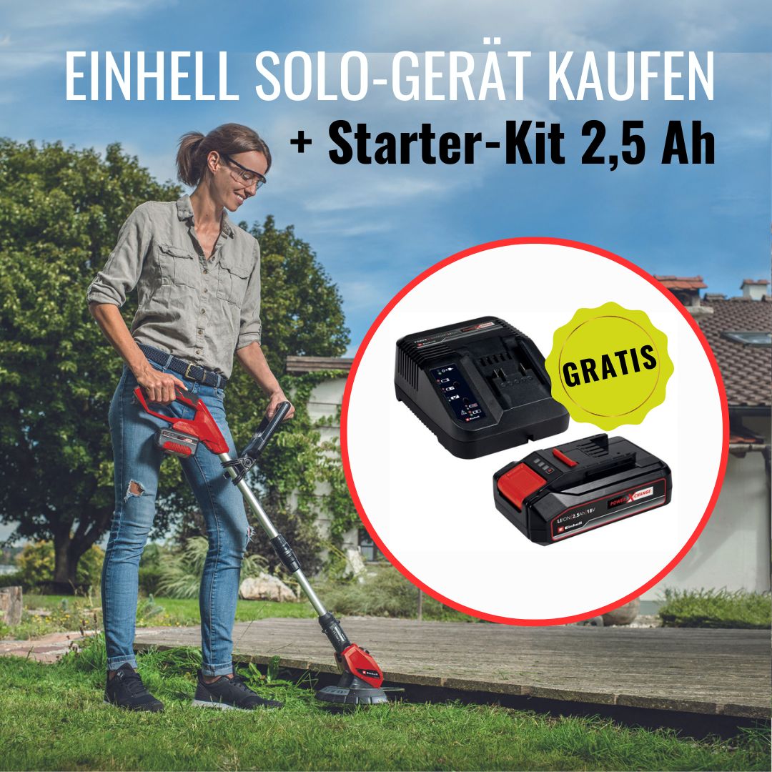 Einhell Solo-Gerät kaufen + Gratis Starter-Kit 2,5 Ah